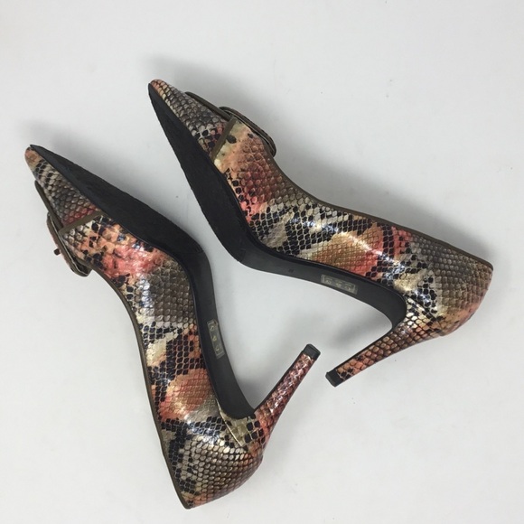 J.Reneé Nari Birch Multi Snakeskin Print Heels. - Picture 7 of 16